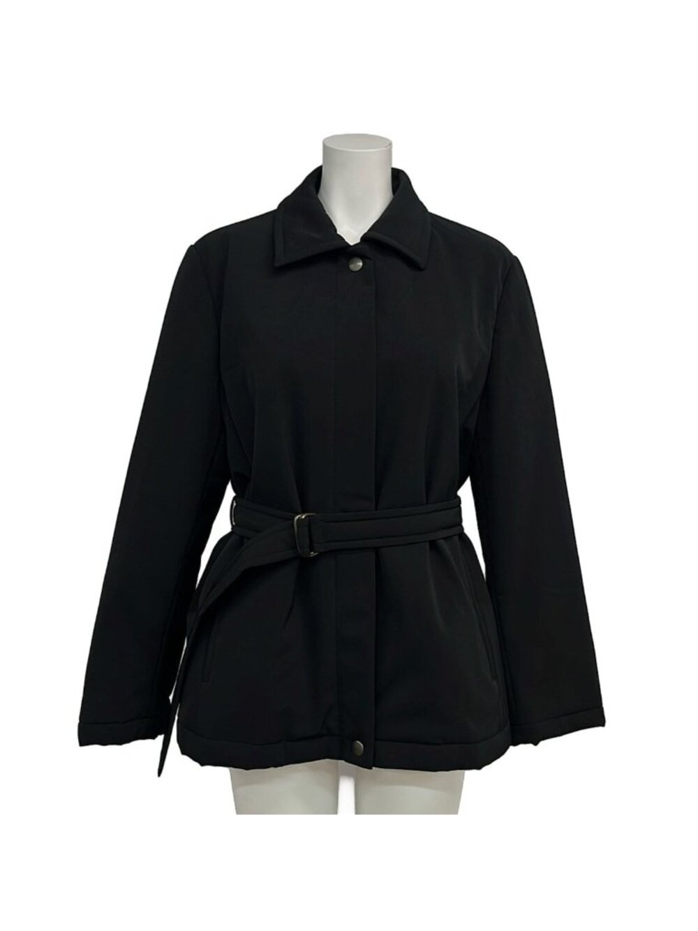 Max Mara Weekend Coat Usa 6 Black Long Sleeve Autumn Winter